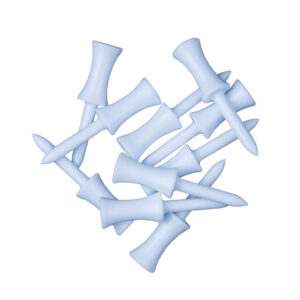 White Plastic Step Golf Tees – 54mm (10 pack)